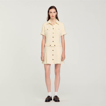Demoiselle Woven Dress - Ecru