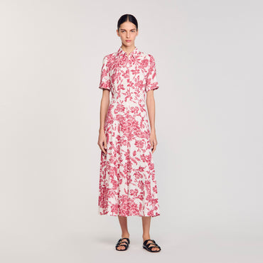 Josephina Dress - White / Red