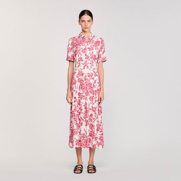 Josephina Dress - White / Red