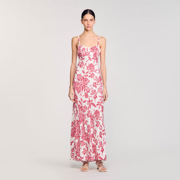 Joselle Dress - White / Red