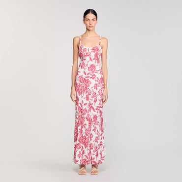 Joselle Dress - White / Red