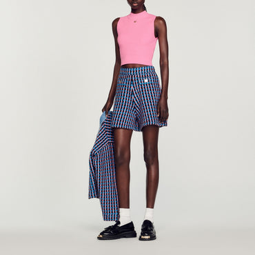 Gilo Shorts - Blanc / Blue
