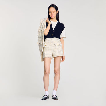 Cam Shorts - Ecru / Lurex