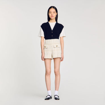 Cam Shorts - Ecru / Lurex