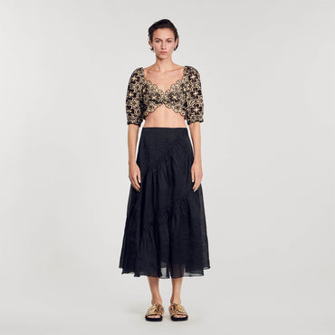 Mathie Top - Beige / Black