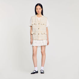 Camelia Blazer - Ecru / Lurex