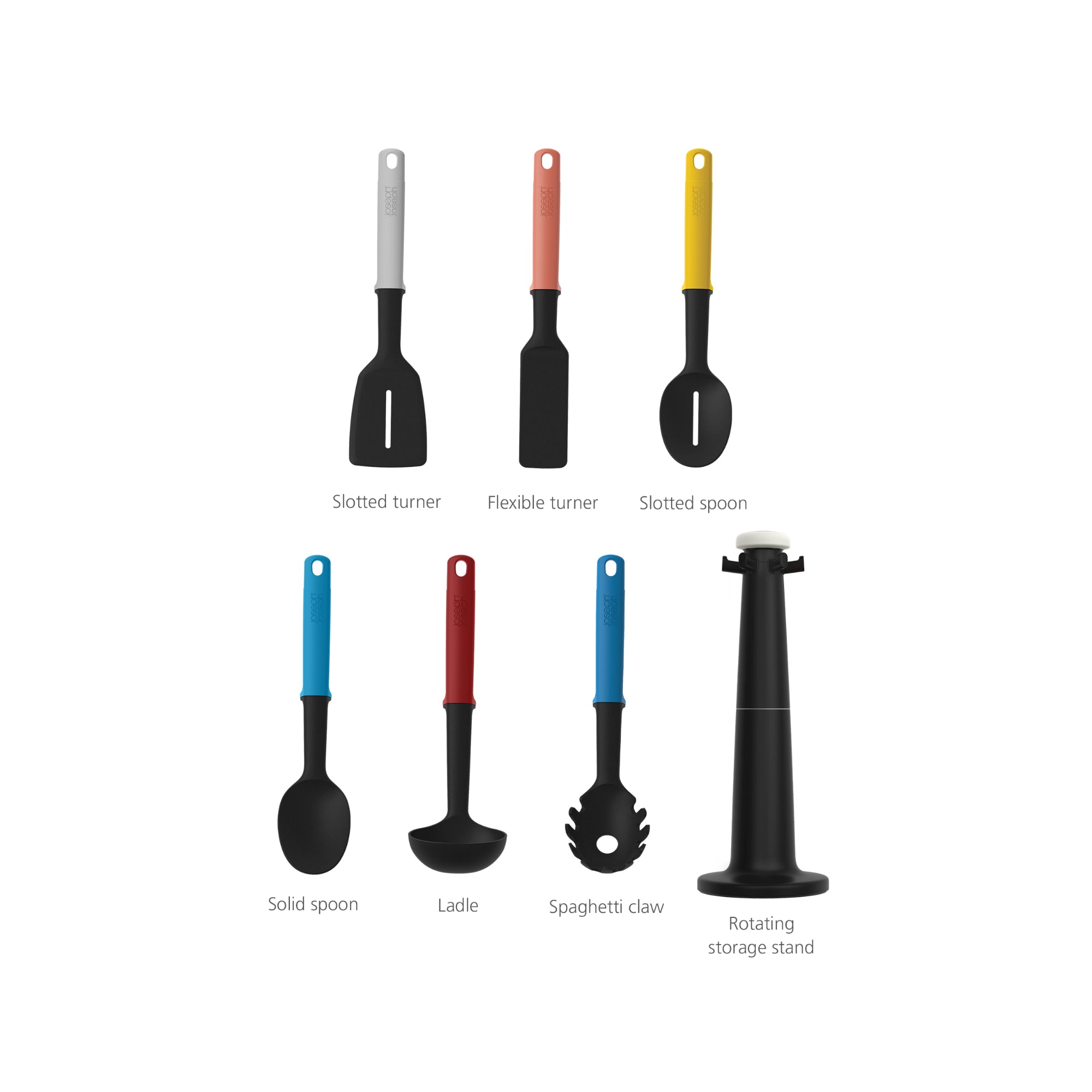 (Set of 6) Elevate Carousel Kitchen Utensil Tool - Multicolour
