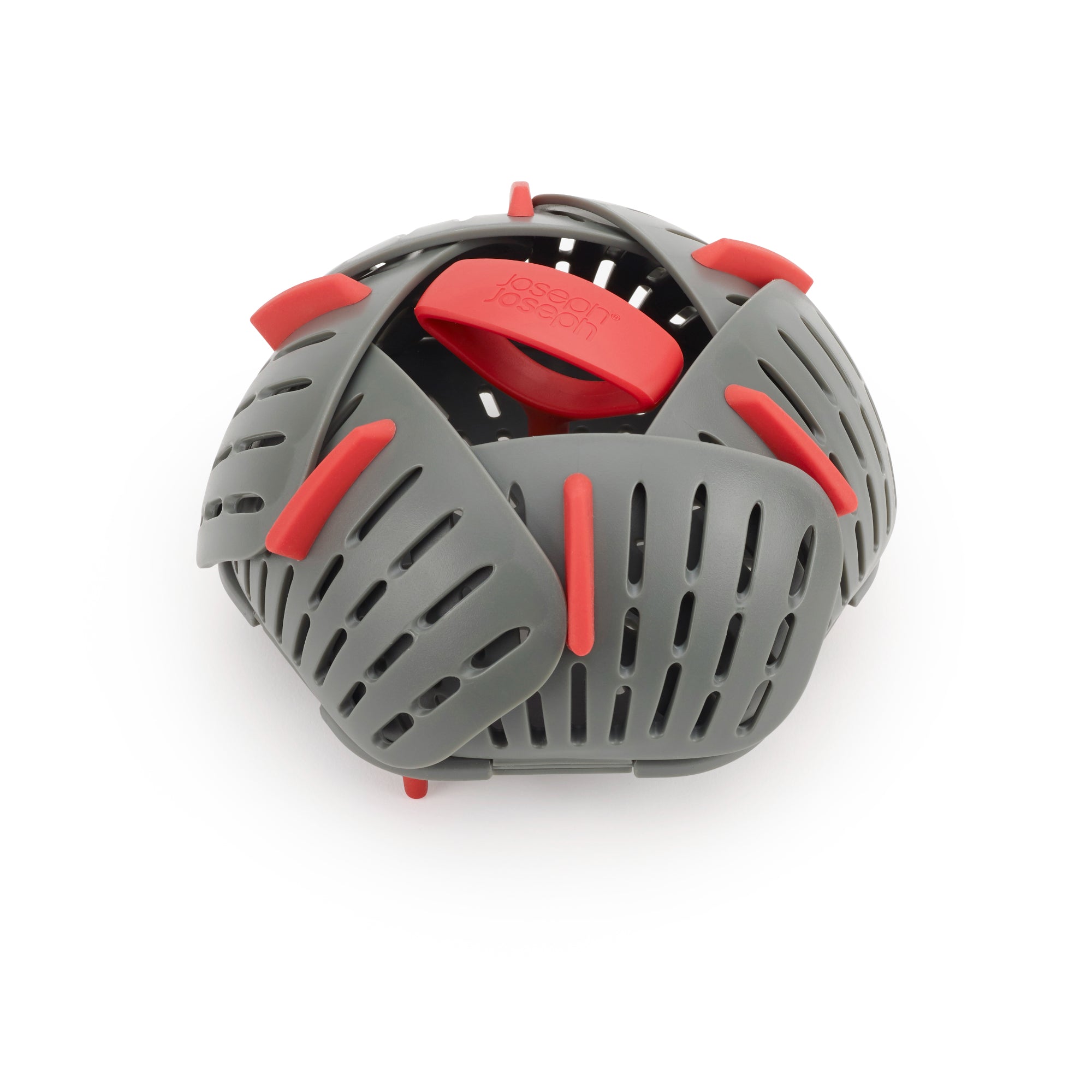 Duo Folding Steamer Basket - Grey/Red
