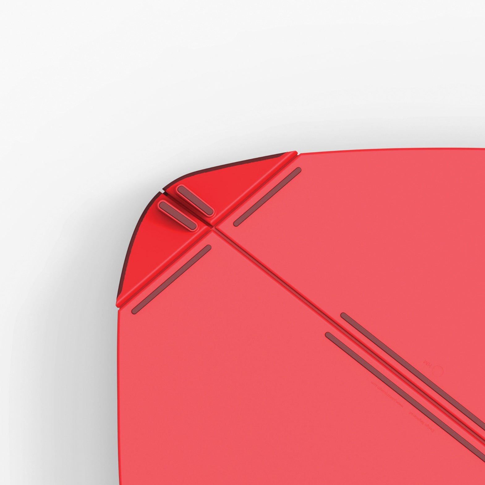 Duo Folding Chopping Board - Red