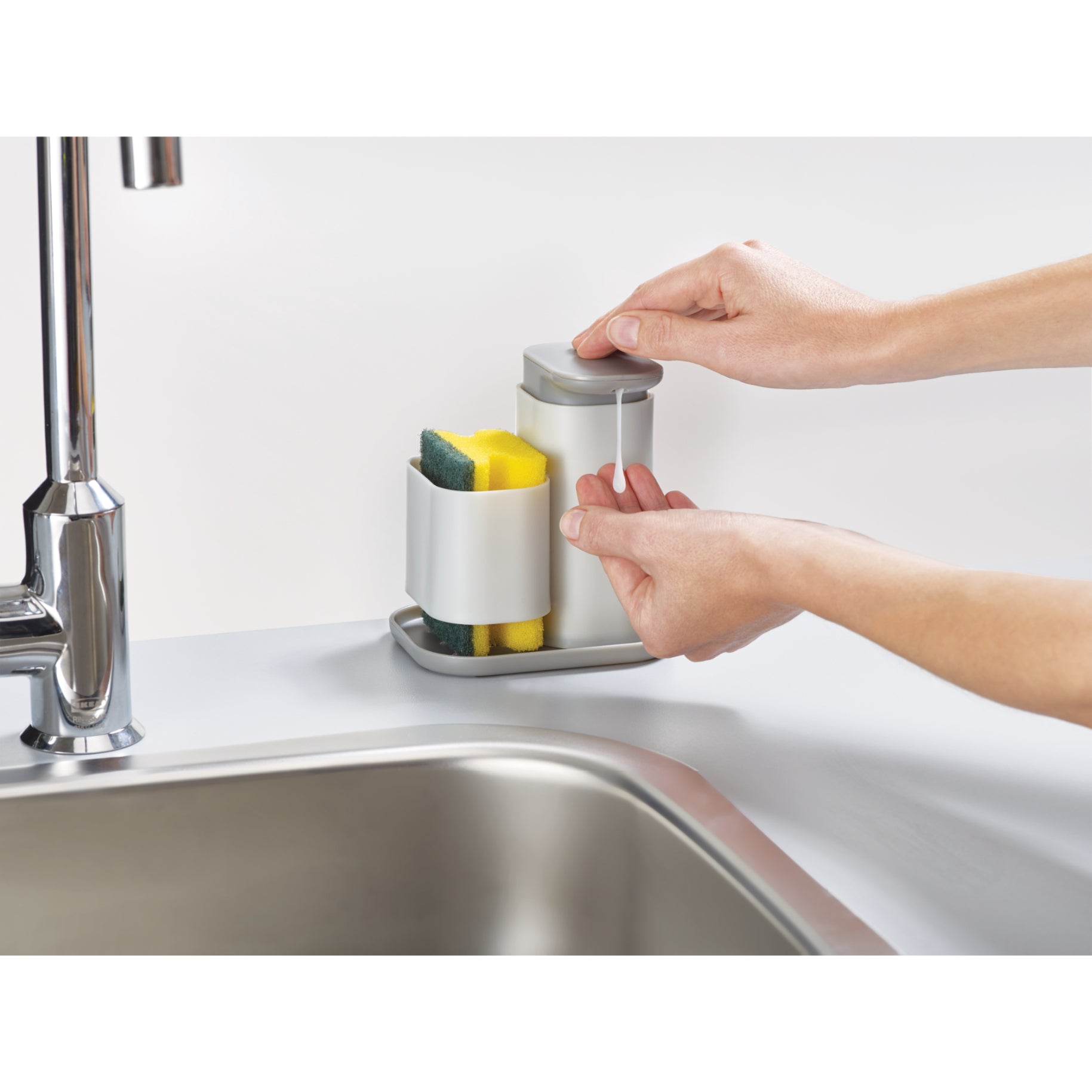 Duo Soap Dispenser with Sponge Holder