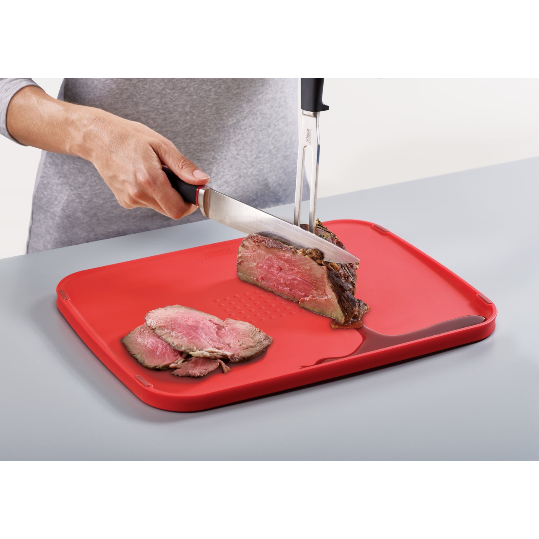 Duo Multi-function Chopping Board - Red