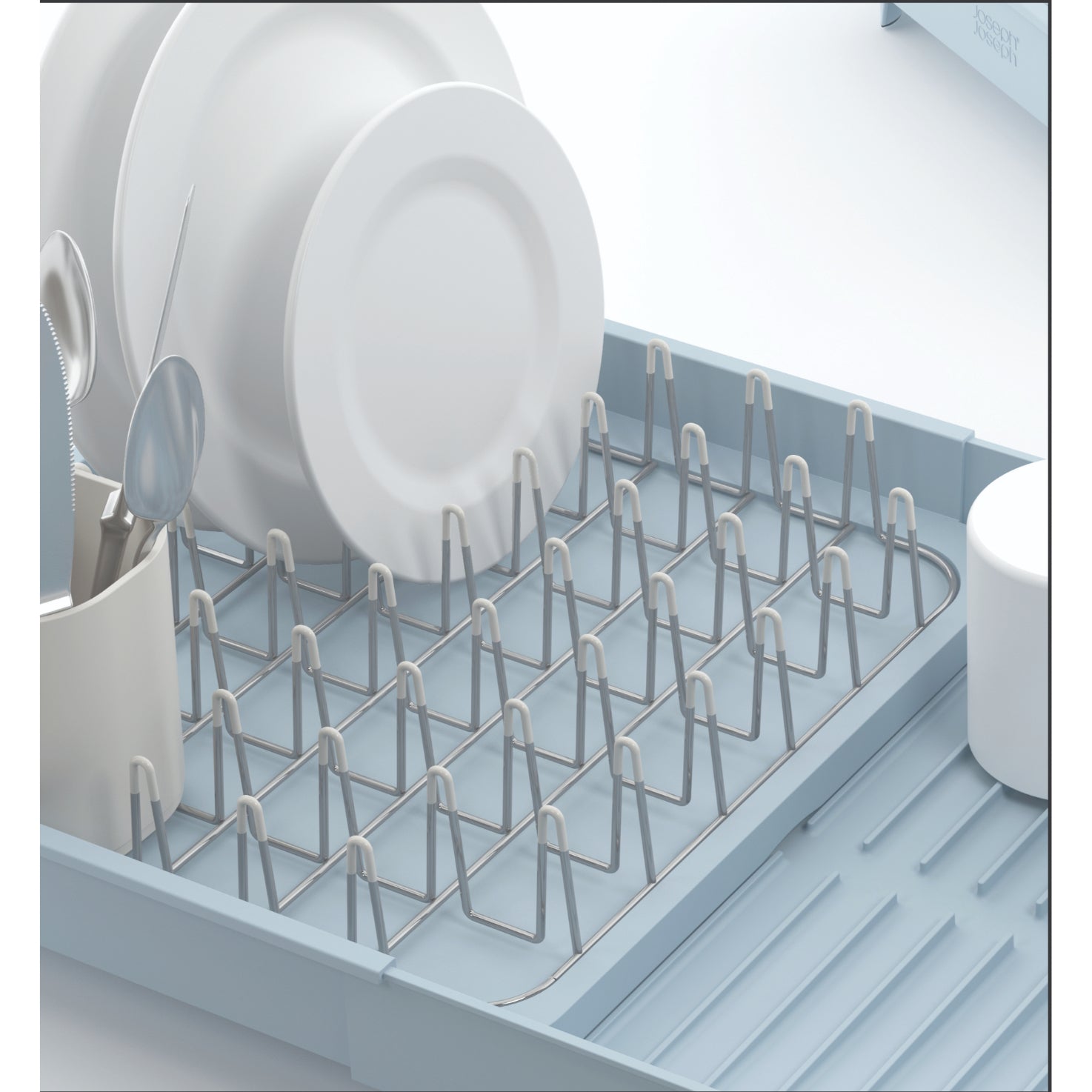Extend Expandable Disk Rack with Draining Plug - Grey/Blue