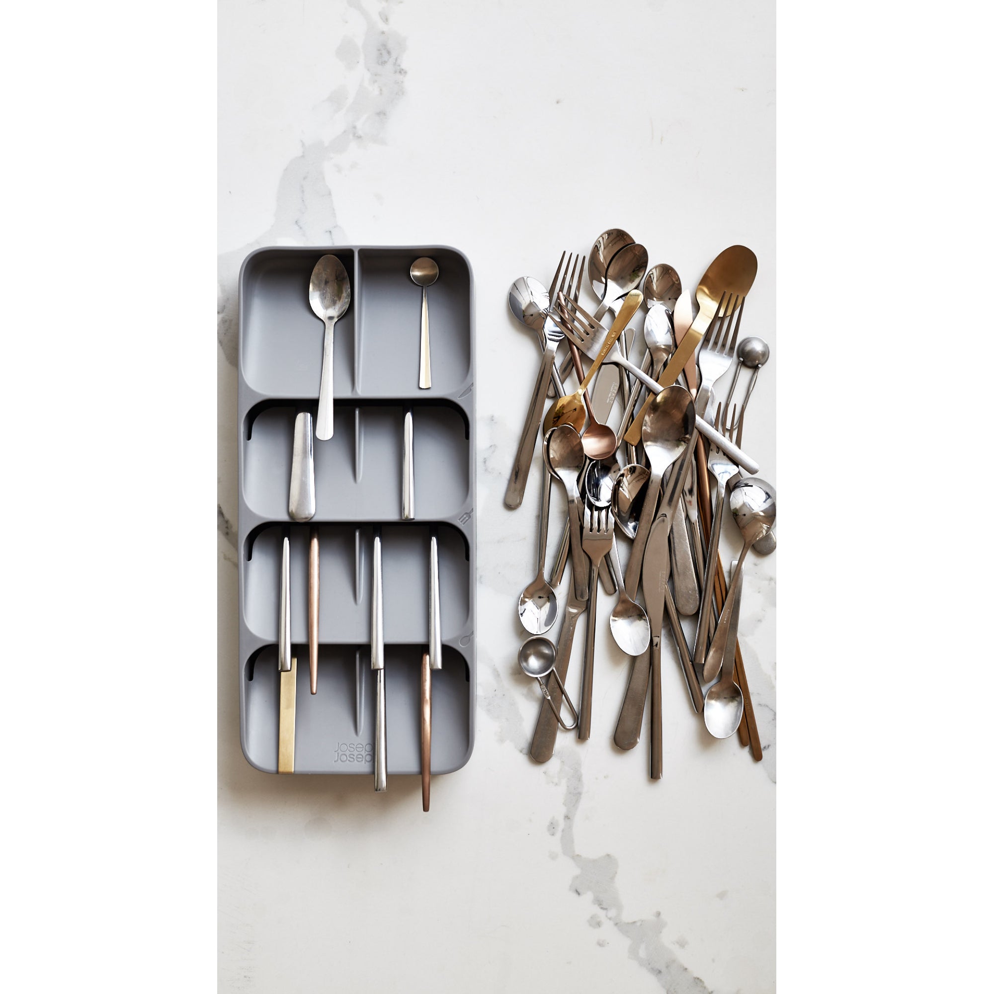 DrawerStore Cutlery Organiser - Grey