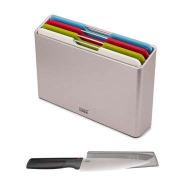 Folio with Chef's Knife - Silver